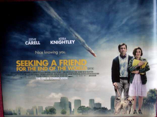 SEEKING A FRIEND FOR THE END OF THE WORLD: UK Quad Film Poster