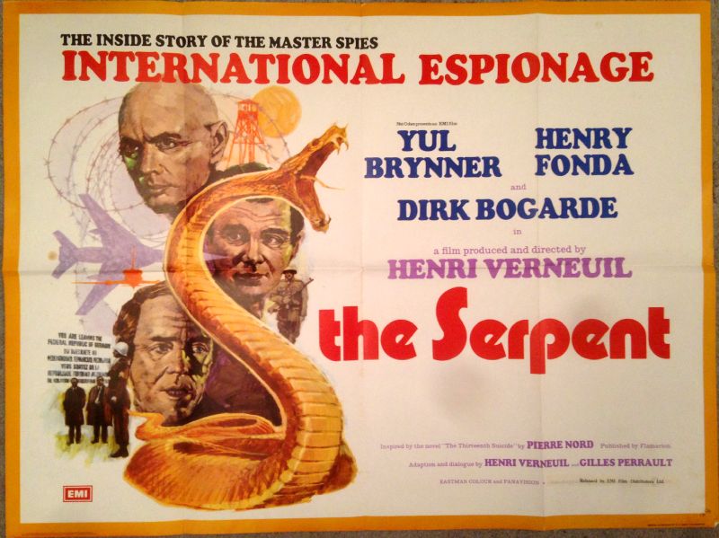 Cinema Poster: SERPENT, THE 1973 (Quad) Arnaldo Putzu Yul Brynner Henry Fonda Cinema Poster: SERPENT, THE 1973 (Quad) Arnaldo Putzu Yul Brynner Henry Fonda