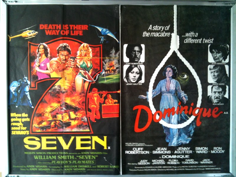 Cinema Poster: SEVEN/DOMINIQUE 1979 (Double Bill Quad) Jean Simmons Jenny Agutter Cinema Poster: SEVEN/DOMINIQUE 1979 (Double Bill Quad) Jean Simmons Jenny Agutter