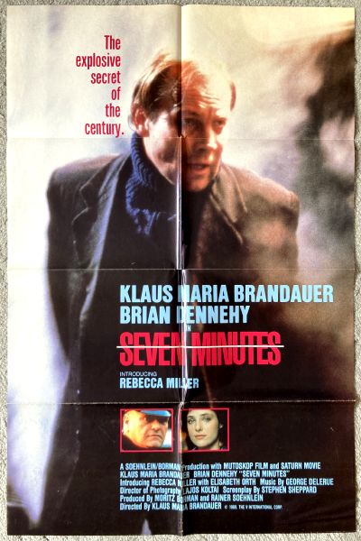 Cinema Poster: SEVEN MINUTES 1989 (One Sheet) Klaus Maria Brandauer Brian Dennehy Cinema Poster: SEVEN MINUTES 1989 (One Sheet) Klaus Maria Brandauer Brian Dennehy