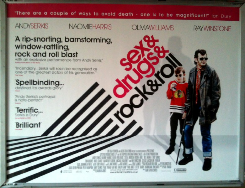 SEX & DRUGS & ROCK & ROLL: Main UK Quad Film Poster