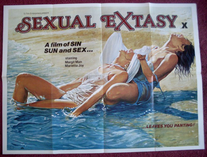 SEXUAL EXTASY: UK Quad Film Poster SEXUAL EXTASY: UK Quad Film Poster