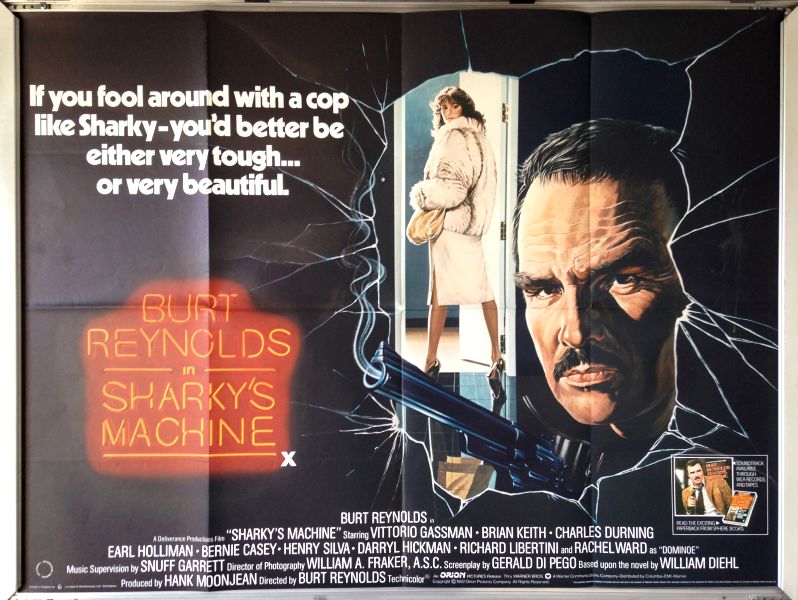 Cinema Poster: SHARKY'S MACHINE 1981 (Quad) Burt Reynolds Rachel Ward Cinema Poster: SHARKY'S MACHINE 1981 (Quad) Burt Reynolds Rachel Ward