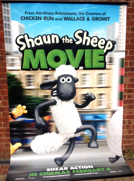 Cinema Banner: SHAUN THE SHEEP 2015 (Shear Action) Justin Fletcher Omid Djalili