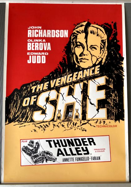 Cinema Poster: VENGEANCE OF SHE 1968 (Double Crown) Olga Schoberov