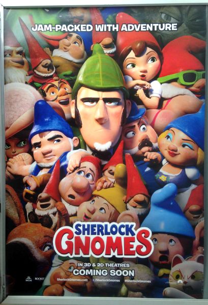 Cinema Poster: SHERLOCK GNOMES 2018 (Hedge One Sheet) Emily Blunt Johnny Depp