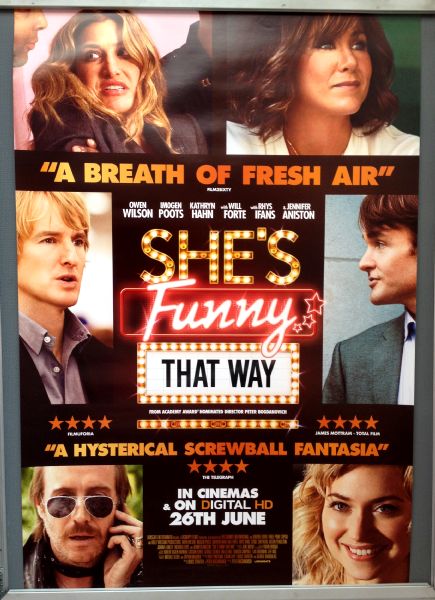 Cinema Poster: SHE'S FUNNY THAT WAY 2015 (One Sheet) Imogen Poots Owen Wilson