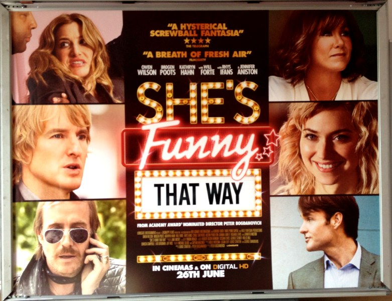Cinema Poster: SHE'S FUNNY THAT WAY 2015 (Quad) Imogen Poots Owen Wilson