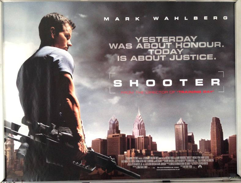 Cinema Poster: SHOOTER 2007 (Quad) Mark Wahlberg Danny Glover Rhona Mitra