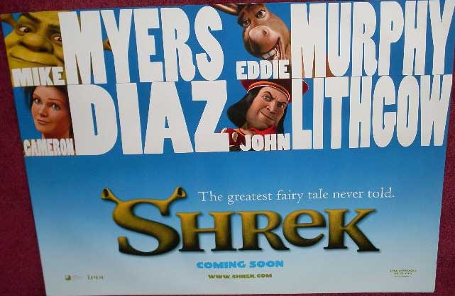 SHREK: Advance UK Quad Film Poster SHREK: Advance UK Quad Film Poster