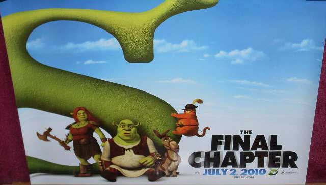 SHREK THE FINAL CHAPTER: Advance UK Quad Film Poster SHREK THE FINAL CHAPTER: Advance UK Quad Film Poster