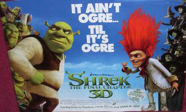 SHREK THE FINAL CHAPTER: Main UK Quad Film Poster