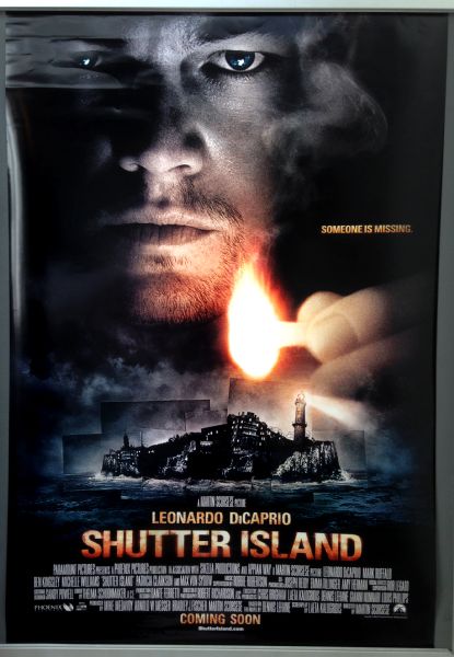 Cinema Poster: SHUTTER ISLAND 2010 (Orange Text One Sheet) Leonardo DiCaprio