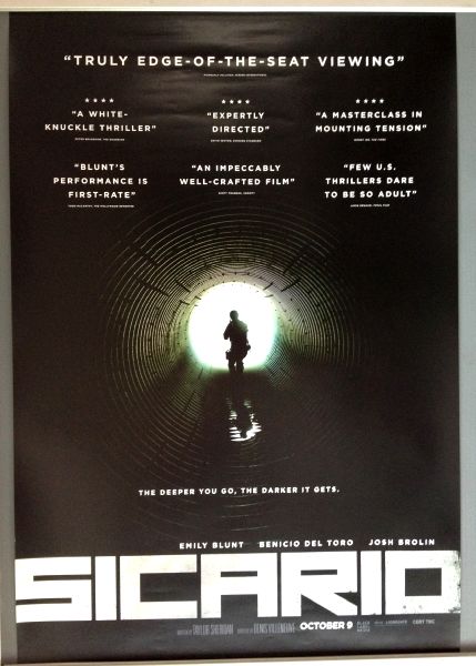 Cinema Poster: SICARIO 2015 (Advance One Sheet) Emily Blunt Josh Brolin Cinema Poster: SICARIO 2015 (Advance One Sheet) Emily Blunt Josh Brolin