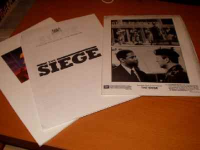 SIEGE, THE: Promotional Booklet & Stills