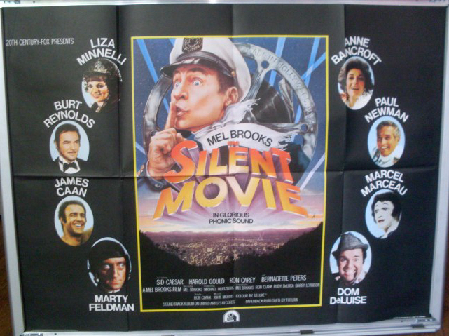 SILENT MOVIE: UK Quad Film Poster