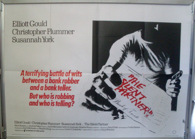 Cinema Poster: SILENT PARTNER, THE 1978 (Quad) Elliott Gould Christopher Plummer