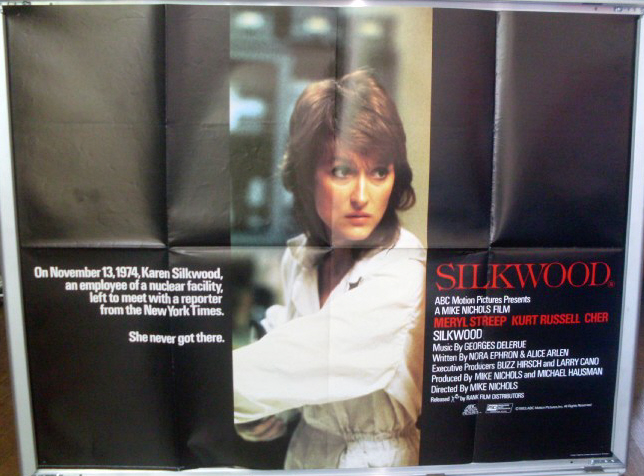 SILKWOOD: UK Quad Film Poster SILKWOOD: UK Quad Film Poster