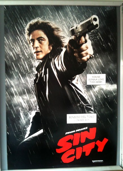 SIN CITY: Jackie Boy/Benicio Del Toro One Sheet Film Poster SIN CITY: Jackie Boy/Benicio Del Toro One Sheet Film Poster