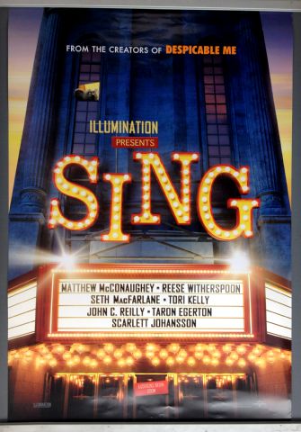 Cinema Poster: SING 2016 (Advance One Sheet) Matthew McConaughey Reese Witherspoon Seth MacFarlane Cinema Poster: SING 2016 (Advance One Sheet) Matthew McConaughey Reese Witherspoon Seth MacFarlane