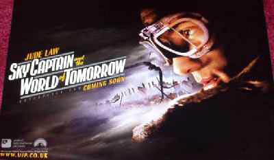 SKY CAPTAIN AND THE WORLD OF TOMORROW: Advance Mini Quad Film Poster