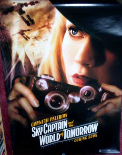 SKY CAPTAIN AND THE WORLD OF TOMORROW: Gwyneth Paltrow One Sheet Film Poster SKY CAPTAIN AND THE WORLD OF TOMORROW: Gwyneth Paltrow One Sheet Film Poster
