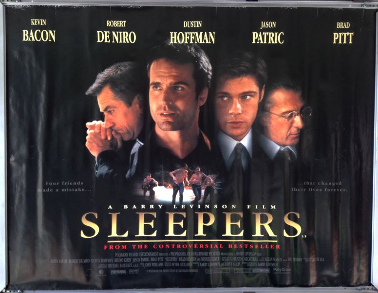 Cinema Poster: SLEEPERS 1997 (Quad) Robert De Niro Kevin Bacon Brad Pitt