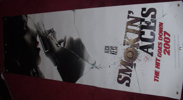 SMOKIN' ACES: Alicia Keys/Jeremy Piven Cinema Banner