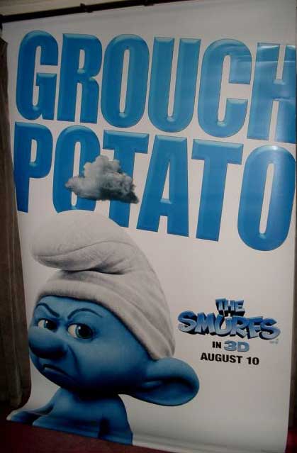 SMURFS, THE: Grouchy Smurf Film Banner SMURFS, THE: Grouchy Smurf Film Banner