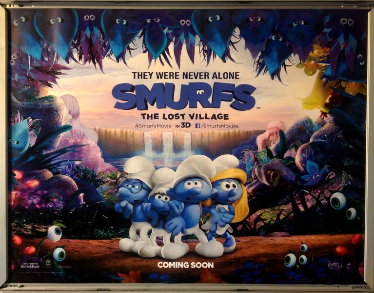 Cinema Poster: SMURFS THE LOST VILLAGE 2017 (Main Quad) Michelle Rodriguez