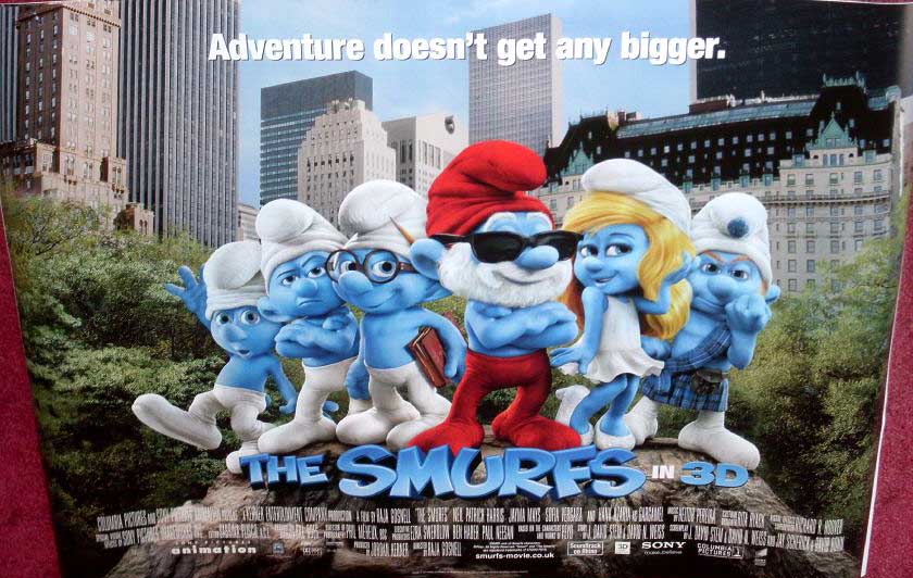 SMURFS, THE: 'Park' UK Quad Film Poster