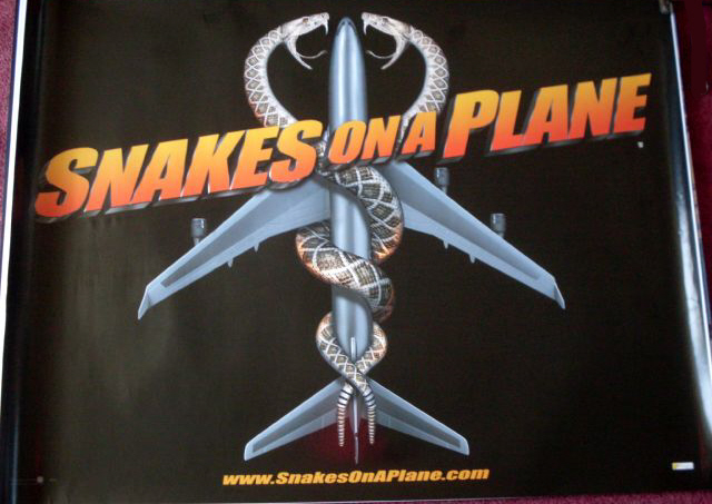 SNAKES ON A PLANE: Advance UK Quad Film Poster SNAKES ON A PLANE: Advance UK Quad Film Poster
