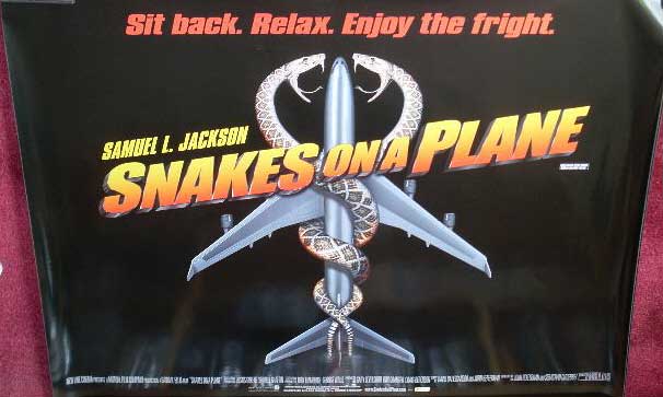 SNAKES ON A PLANE: Main UK Quad Film Poster