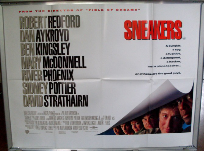 Cinema Poster: SNEAKERS 1992 (Quad) Robert Redford Dan Aykroyd Sidney Poitier