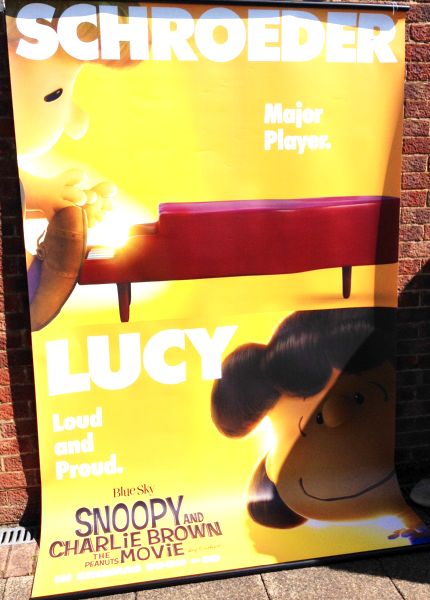 Cinema Banner: SNOOPY AND CHARLIE BROWN THE PEANUTS MOVIE 2015 (Schroeder & Lucy) Cinema Banner: SNOOPY AND CHARLIE BROWN THE PEANUTS MOVIE 2015 (Schroeder & Lucy)