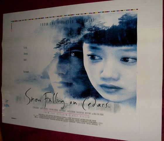SNOW FALLING ON CEDARS: Printer's Proof UK Quad Film Poster SNOW FALLING ON CEDARS: Printer's Proof UK Quad Film Poster