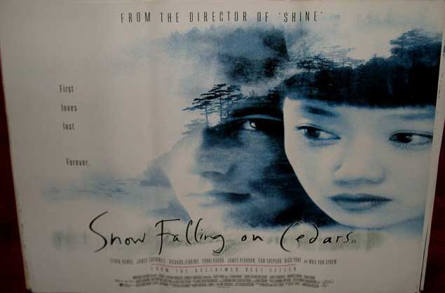 SNOW FALLING ON CEDARS: Main UK Quad Film Poster SNOW FALLING ON CEDARS: Main UK Quad Film Poster
