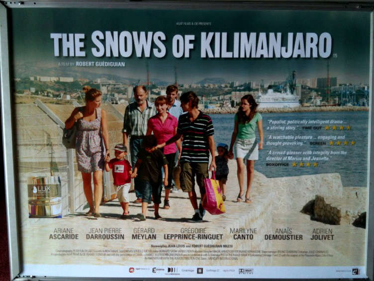 Cinema Poster: SNOWS OF KILIMANJARO, THE 2012 (Quad) Ariane Ascaride