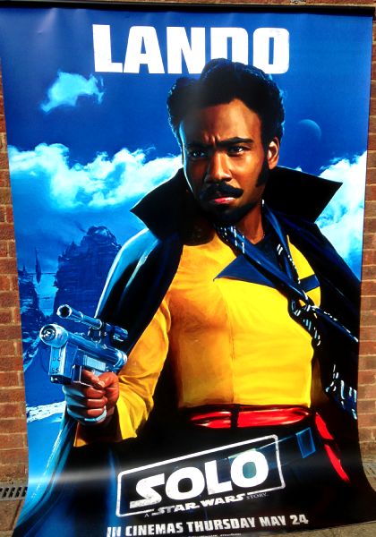 Cinema Banner: SOLO A STAR WARS STORY (Lando) Donald Glover Alden Ehrenreich