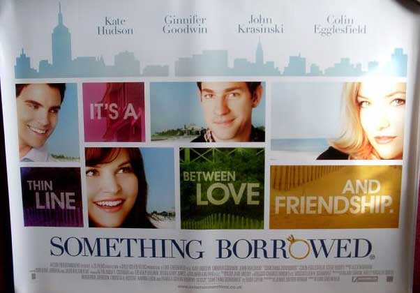 SOMETHING BORROWED: UK Quad Film Poster