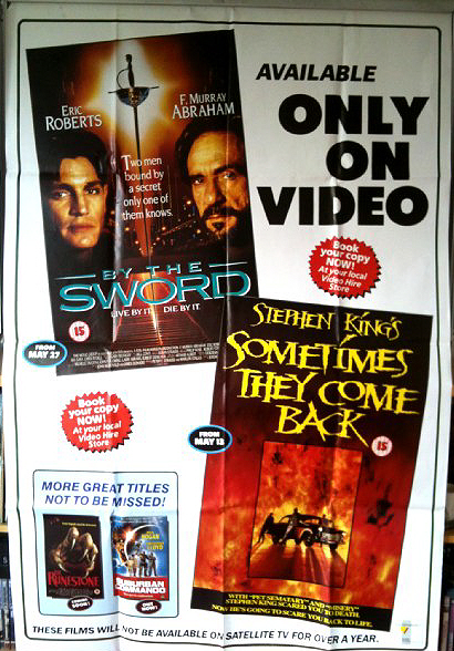 Cinema Poster: SOMETIMES THEY COME BACK 1991 (Video Release Double Quad)