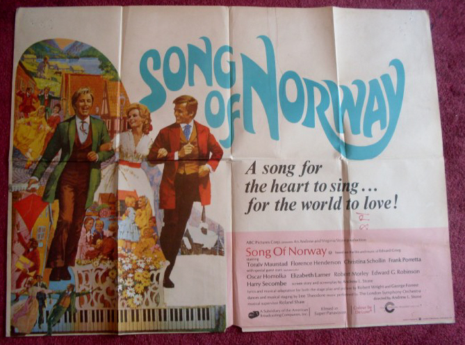 SONG OF NORWAY: Main UK Quad Film Poster SONG OF NORWAY: Main UK Quad Film Poster