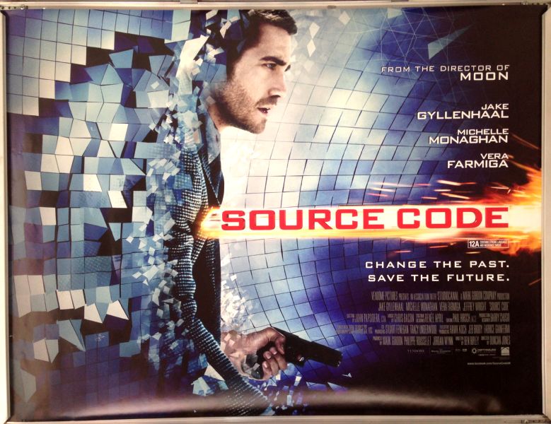 Cinema Poster: SOURCE CODE 2011 (Quad) Jake Gyllenhaal Michelle Monaghan Cinema Poster: SOURCE CODE 2011 (Quad) Jake Gyllenhaal Michelle Monaghan
