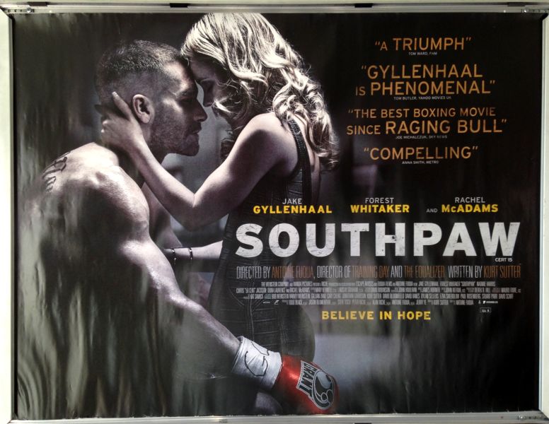 Cinema Poster: SOUTHPAW 2015 (Main Quad) Jake Gyllenhaal Rachel McAdams