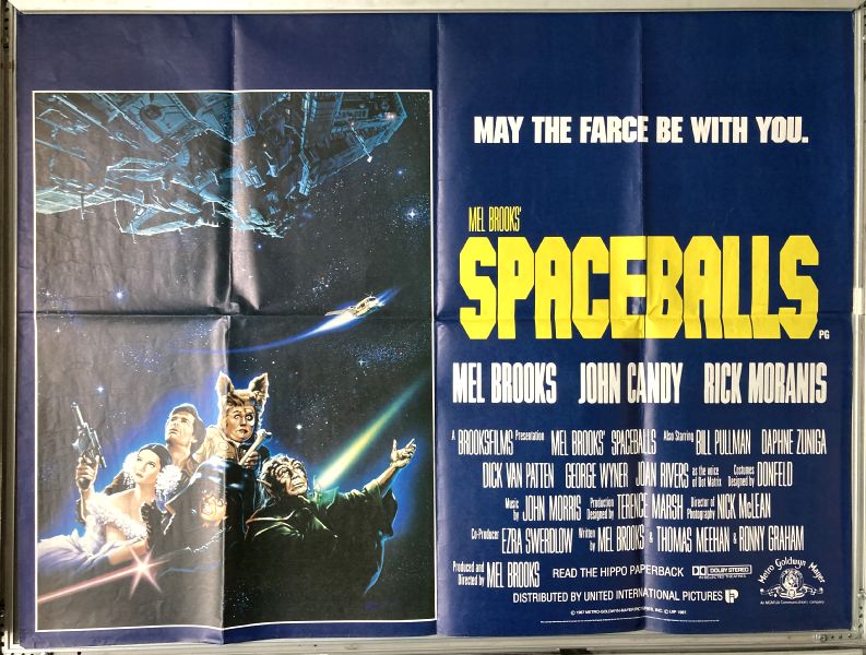 Cinema Poster: SPACEBALLS 1987 (Quad) Mel Brooks Rick Moranis John Hurt