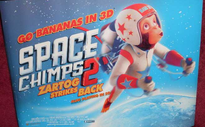 SPACE CHIMPS 2: Main UK Quad Film Poster SPACE CHIMPS 2: Main UK Quad Film Poster