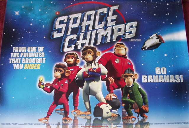 SPACE CHIMPS: Main UK Quad Film Poster