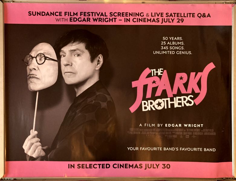 Cinema Poster: SPARKS BROTHERS, THE 2021 (Quad) Edgar Wright Ron Mael Russell Mael Cinema Poster: SPARKS BROTHERS, THE 2021 (Quad) Edgar Wright Ron Mael Russell Mael