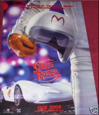Cinema Poster: SPEED RACER 2008 (Advance One Sheet) Emile Hirsch Christina Ricci