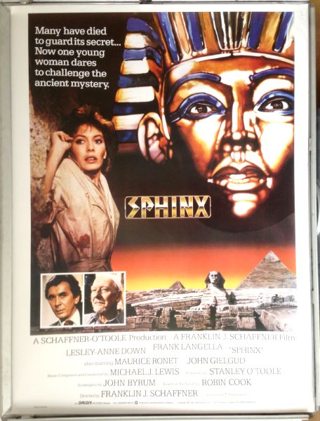 Cinema Poster: SPHINX 1981 (One Sheet) Lesley-Anne Down Frank Langella Cinema Poster: SPHINX 1981 (One Sheet) Lesley-Anne Down Frank Langella